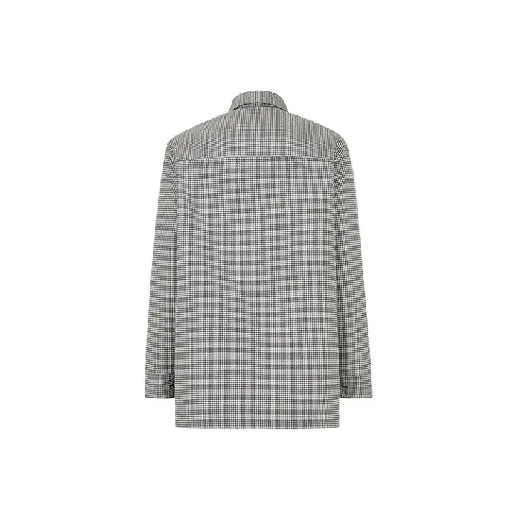 FENDI Reversible Monogram Checked Overshirt-2