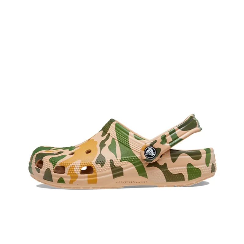 Crocs Classic Printed Camo Clog 'Khaki Green'-0