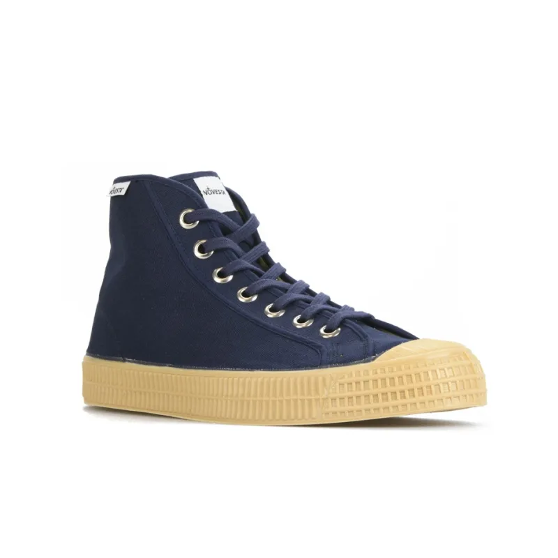 Novesta Canvas Shoes Unisex High-Top Blue-1