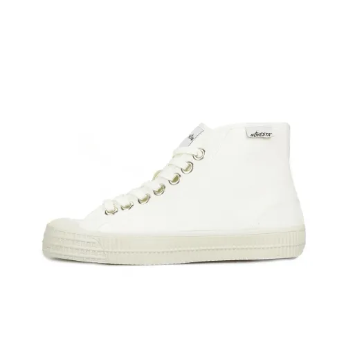 Novesta Canvas Shoes Unisex High-Top White