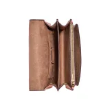 COACH Klare Smooth Leather With Coated Canvas Shoulder Bag Crossbody Bag Small Size Women's Brown & Pink