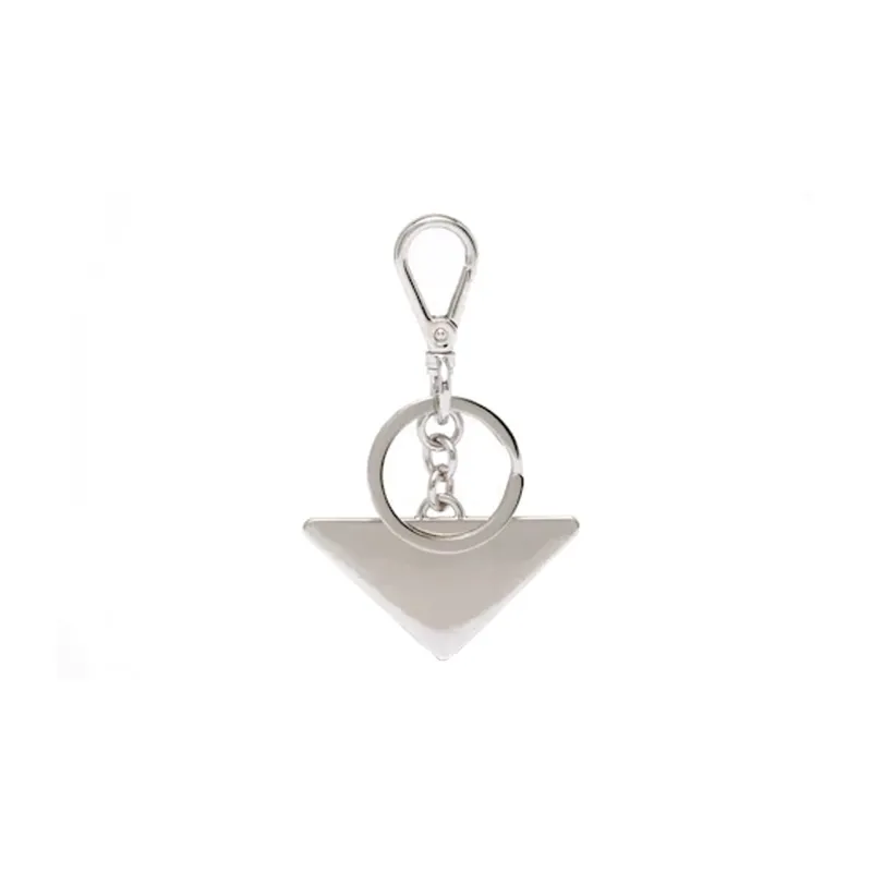 PRADA Logo Plaque Keyring-1