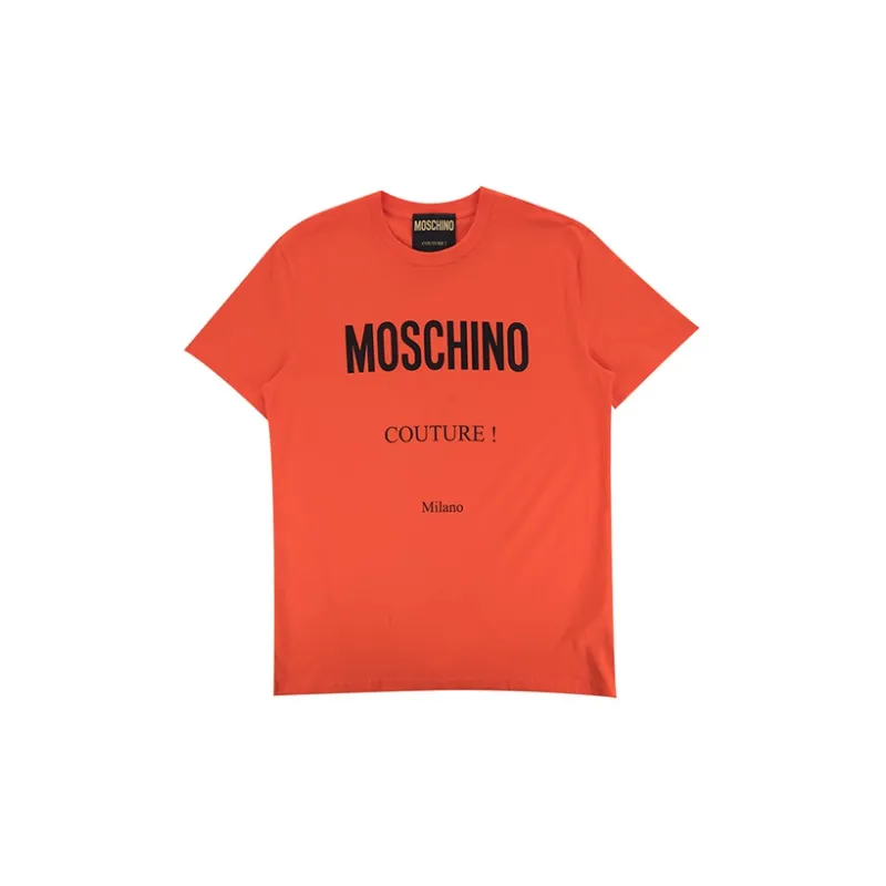 MOSCHINO T-Shirts Men Orange Red-4