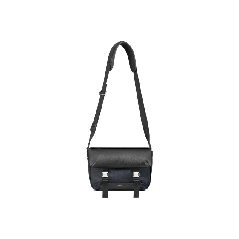 DIOR With Cow Leather Messenger Bag, Shoulder Bag, Crossbody Bag Regular Men's Black-5