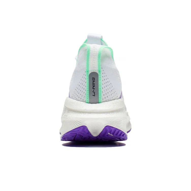 LiNing Jueying Essential 䨻 Breathable And Resilient Low Top Running Shoes Men's White Green-5