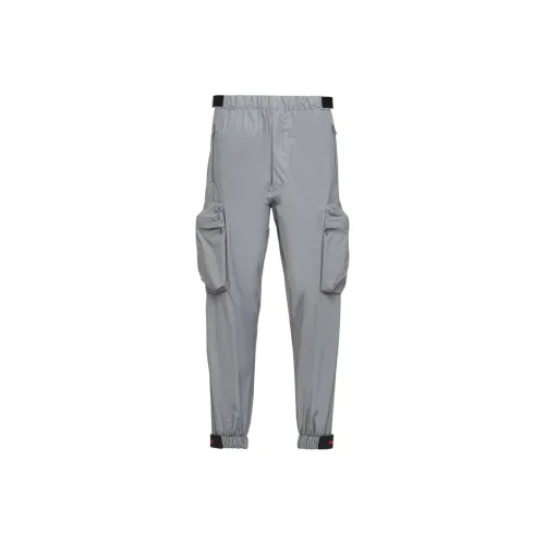 PRADA Cargo Pants Men Silver