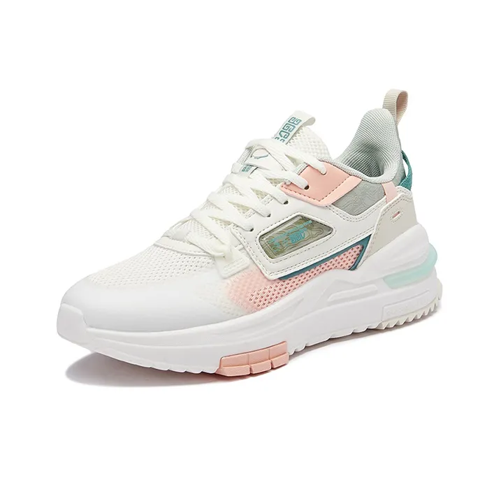 361° Casual Shoes Women's Low Top Feather White/Mint Gray Green-1