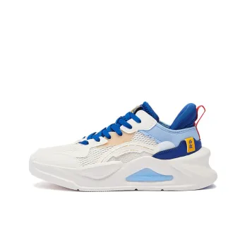 361° Anti Slip And Wear Resistant Breathable Low Top Casual Shoes Men's Feather White/Calm Blue