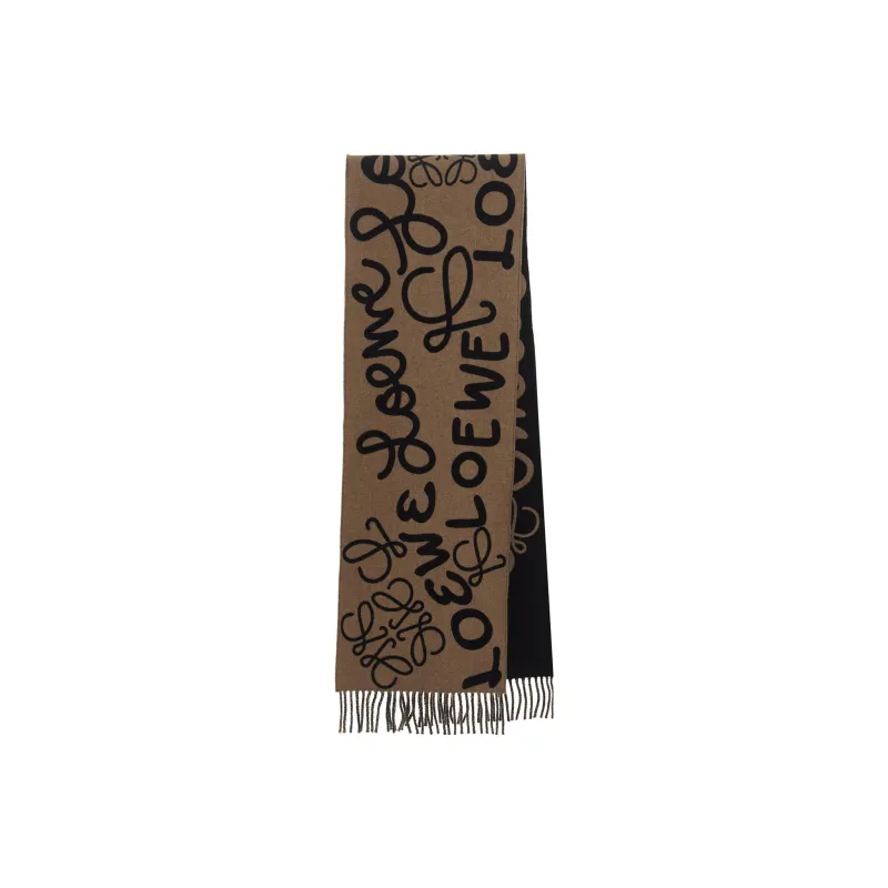 LOEWE Scarves Unisex Brown/Black-6