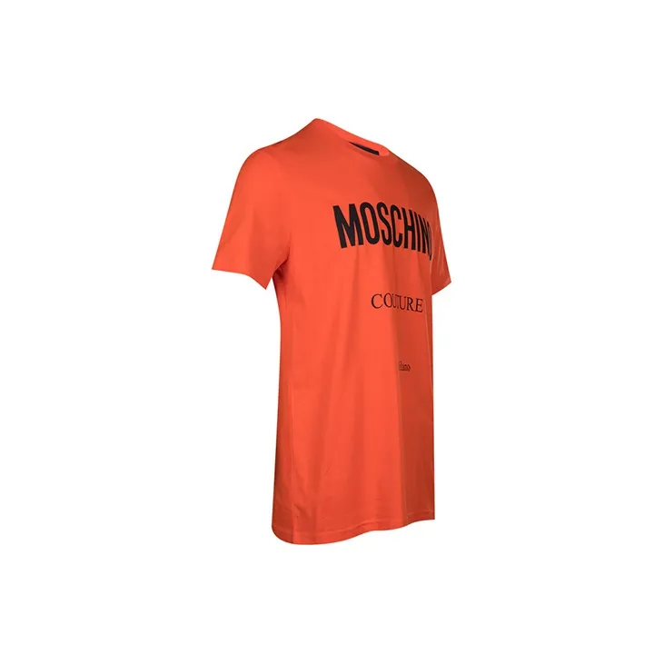 MOSCHINO T-Shirts Men Orange Red-3
