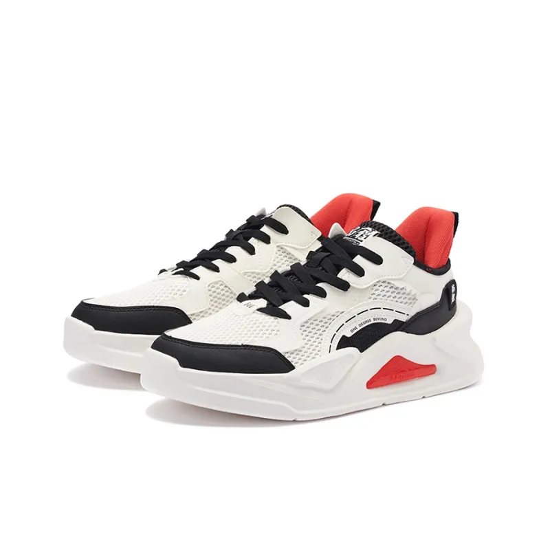 361° Casual Shoes Men Low Top Feather White/Obsidian Black-2