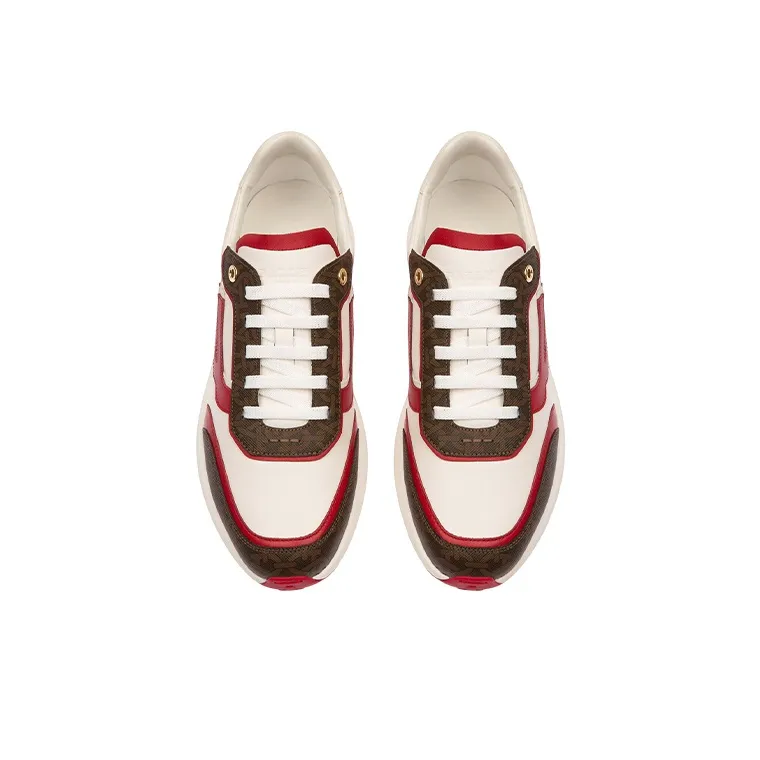 BALLY Demmy Low Top Casual Shoes Men's Red-1