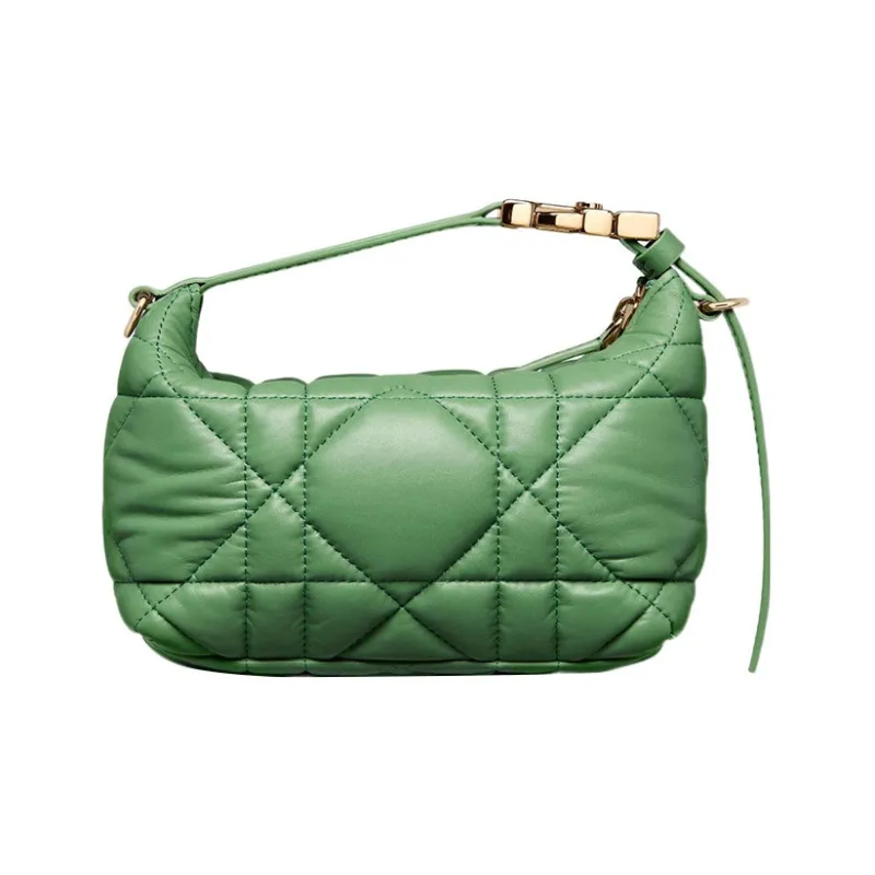 DIOR DiorTravel Cow Leather Clutch Small Size Women's Jade Green-2