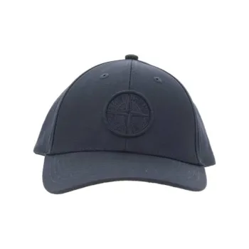 STONE ISLAND Wool Baseball Caps Unisex Dark Blue