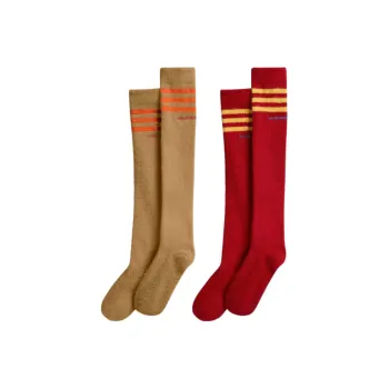 Adidas Knee-High Socks Unisex 2 Pack Red/Brown