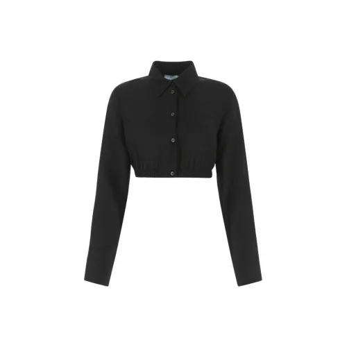 PRADA Crop Tops Women's Black