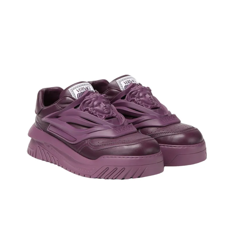 VERSACE Odissea Caged Rubber Medusa Sneaker Plum Purple-1