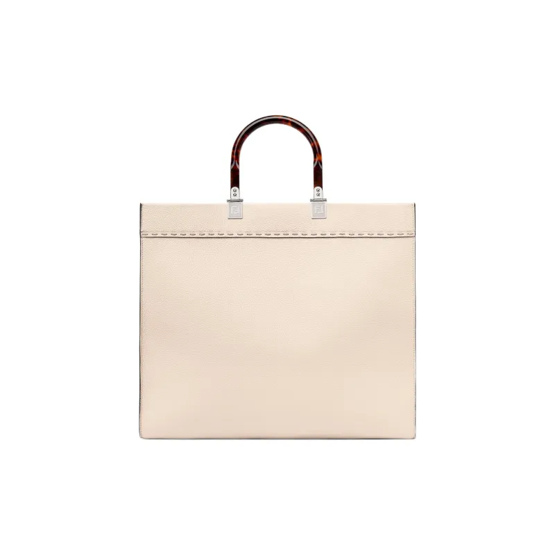 FENDI Sunshine Calfskin Tote Bag Shopping Bag Shoulder Bag Crossbody Bag Handbags Medium Size Women's Pink-2