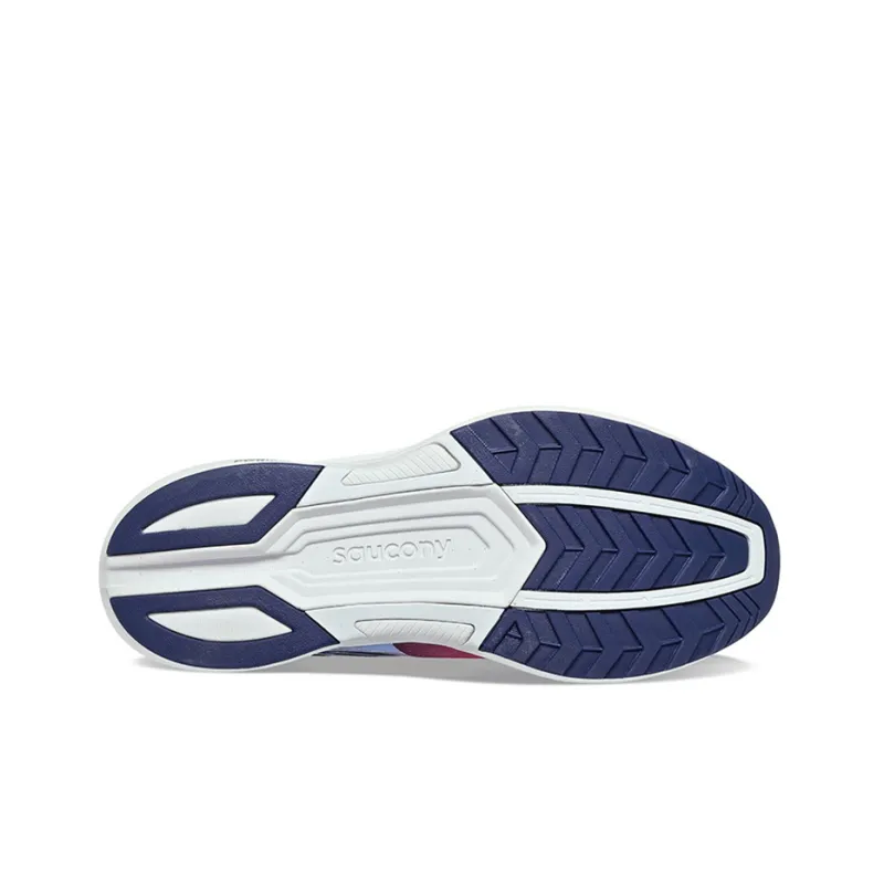 Saucony Axon 2 Cushioning Anti-Slip And Wear-Resistant Low-Top Running Shoes Men's Purple Red Blue-3