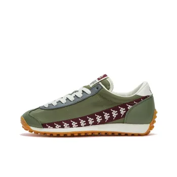Kappa Cushioned Anti Slip And Wear Resistant Lightweight Low Top Training Running Shoes Unisex Green White Red Blue