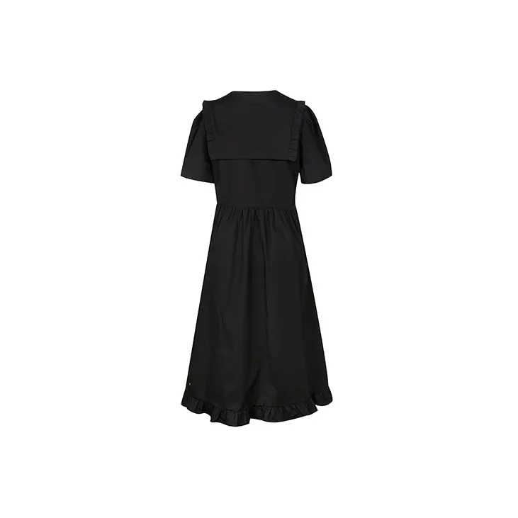 3COLOUR A-Line Skirt Dress Black-1