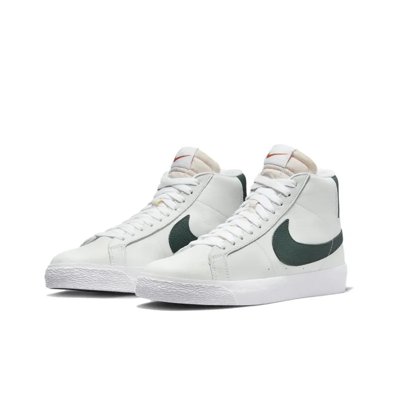 Nike Sb Zoom Blazer Mid Iso White Pro Green-2