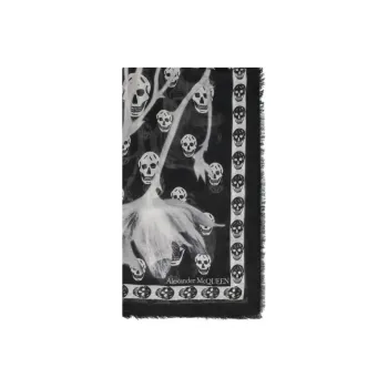 Alexander McQueen Graphic Printed Scarf