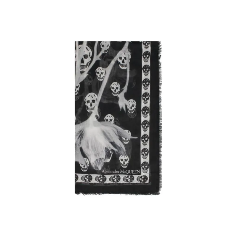 Alexander McQueen Graphic Printed Scarf-0