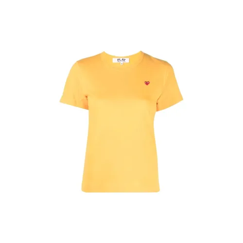 CDG Play T-Shirts Women's Yellow