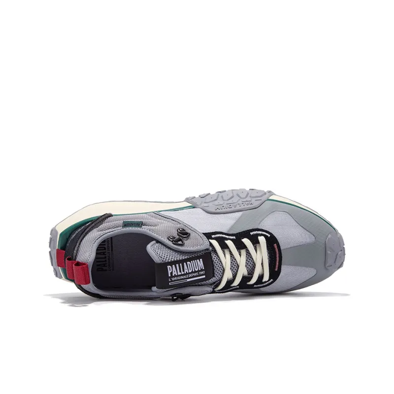 Palladium Troop Runner Cushioning Anti-Slip Wear-Resistant Breathability Low-Top Casual Shoes Unisex Gray Black-2