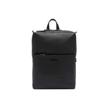 FERRAGAMO Calfskin Backpack Men's Black