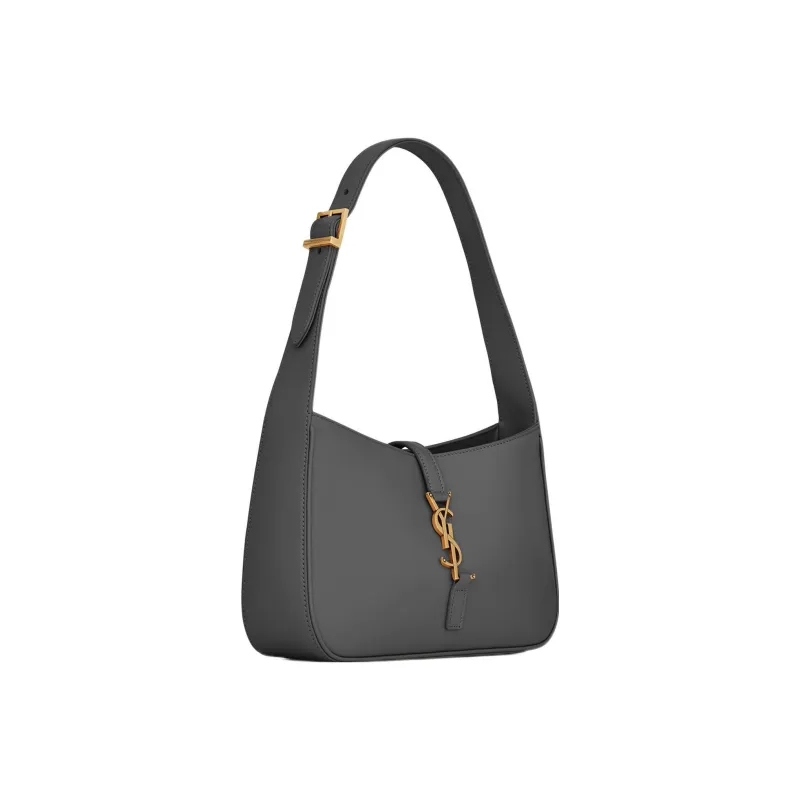 SAINT LAURENT LE5A7 Cow Leather Shoulder Bag Handbags Shoulder Bags Regular Women's Gray White-2