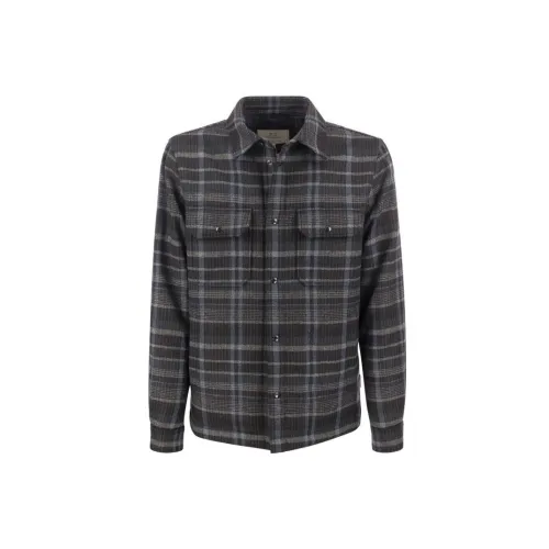 WOOLRICH Shirts Men Blue