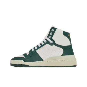SAINT LAURENT Round Toe Lace Up Sneakers