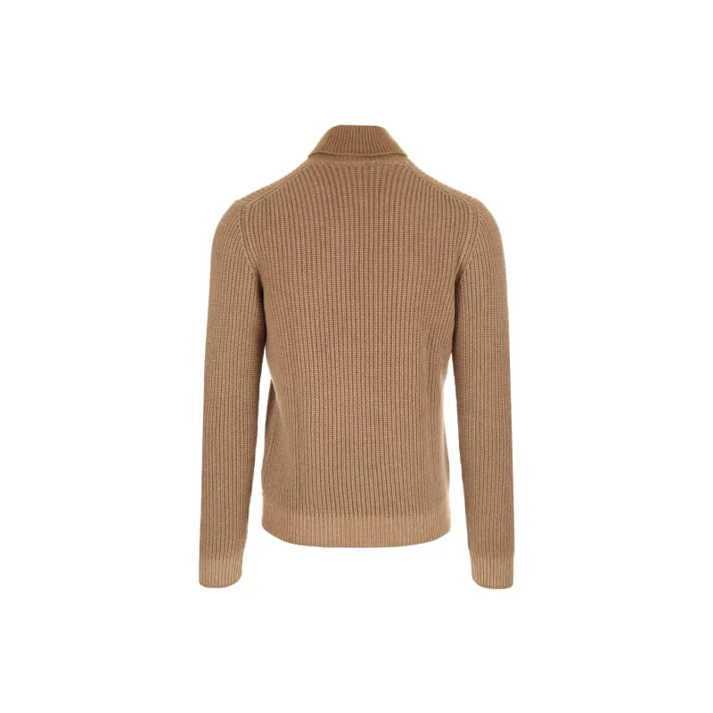 LARDINI Ribbed-knit Roll-neck Jumper-1