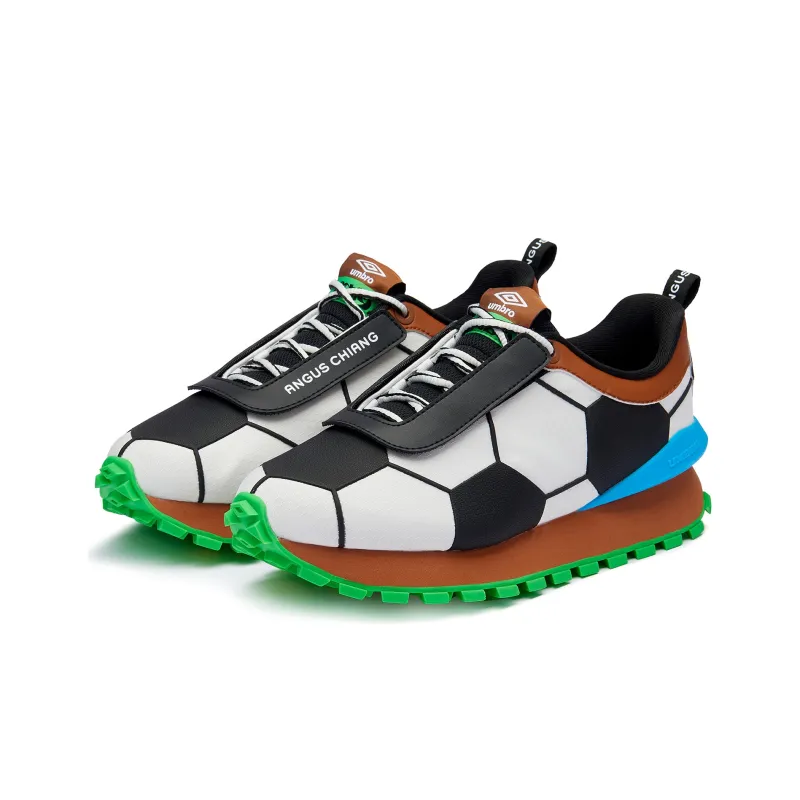 CHIANGUS x Umbro ANGUS CHIANG Cushioning Anti-Slip And Wear-Resistant Low-Top Casual Shoes Men's White Black Green-2