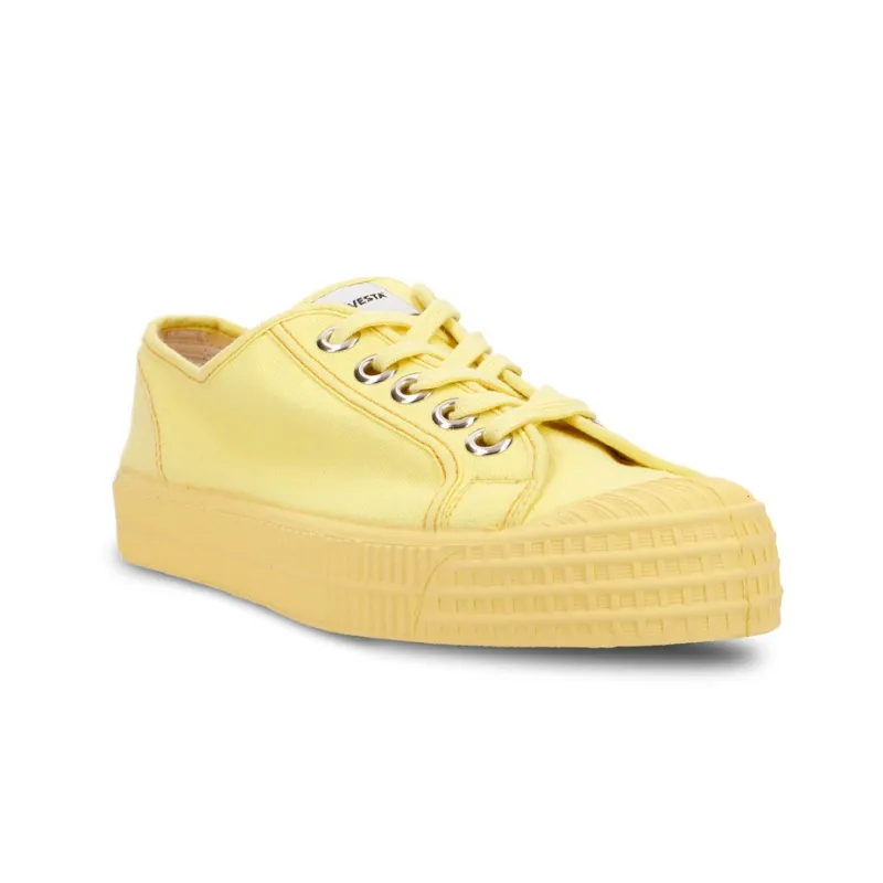 Novesta Canvas Shoes Unisex Low-Top Yellow-1