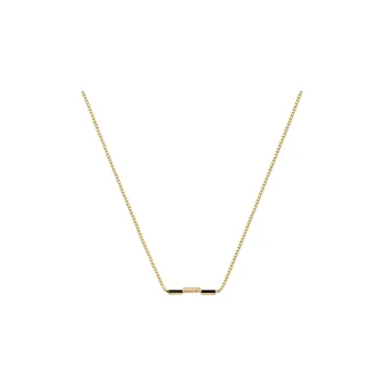 GUCCI Link To Love Series Necklaces Women's Black/Gold