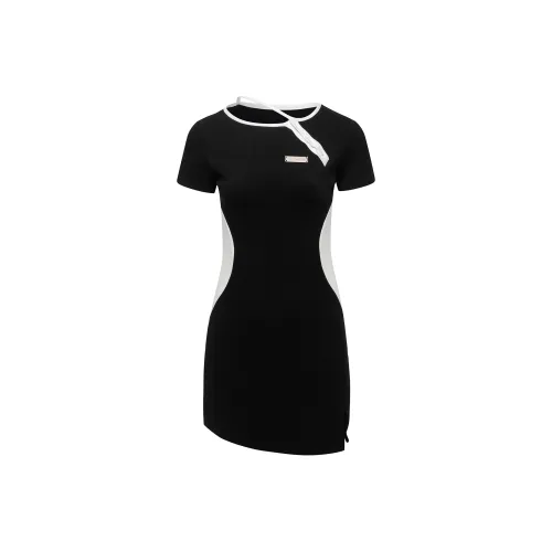 VV.OK Short-Sleeved Dresses Women's Black