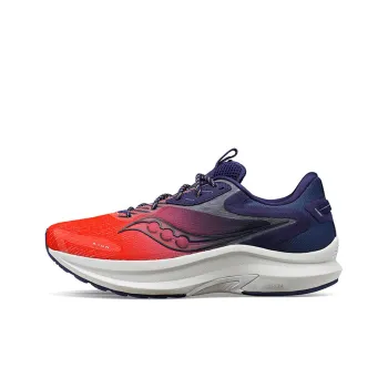Saucony Axon 2 Cushioning Anti-Slip And Wear-Resistant Low-Top Running Shoes Men's Purple Red Blue