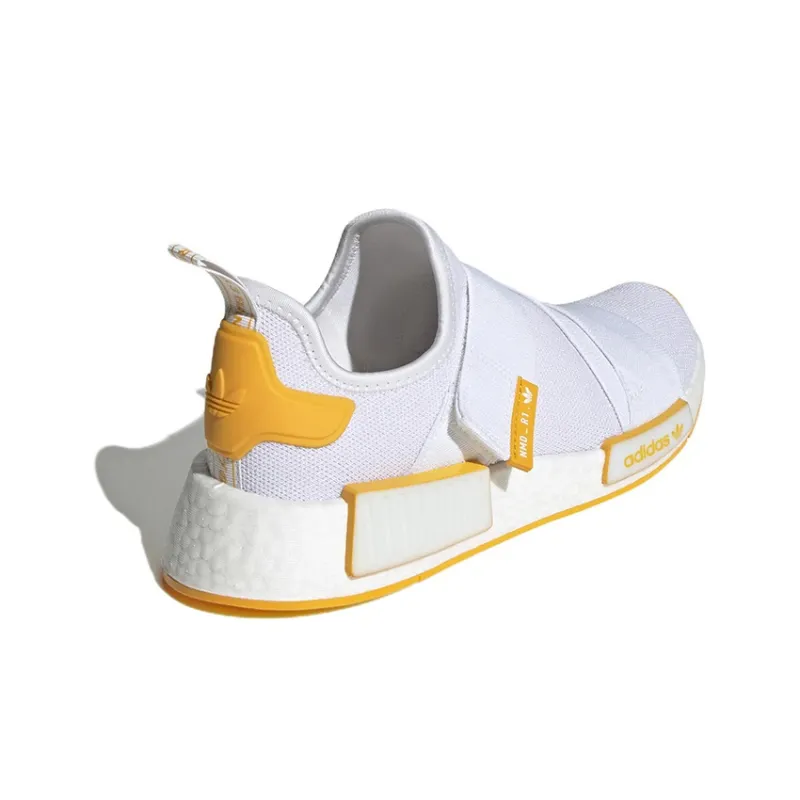 Adidas Nmd R1 Strap Cloud White Collegiate Gold Women's-3