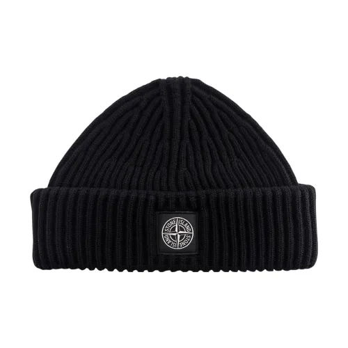 STONE ISLAND Beanies Men Black