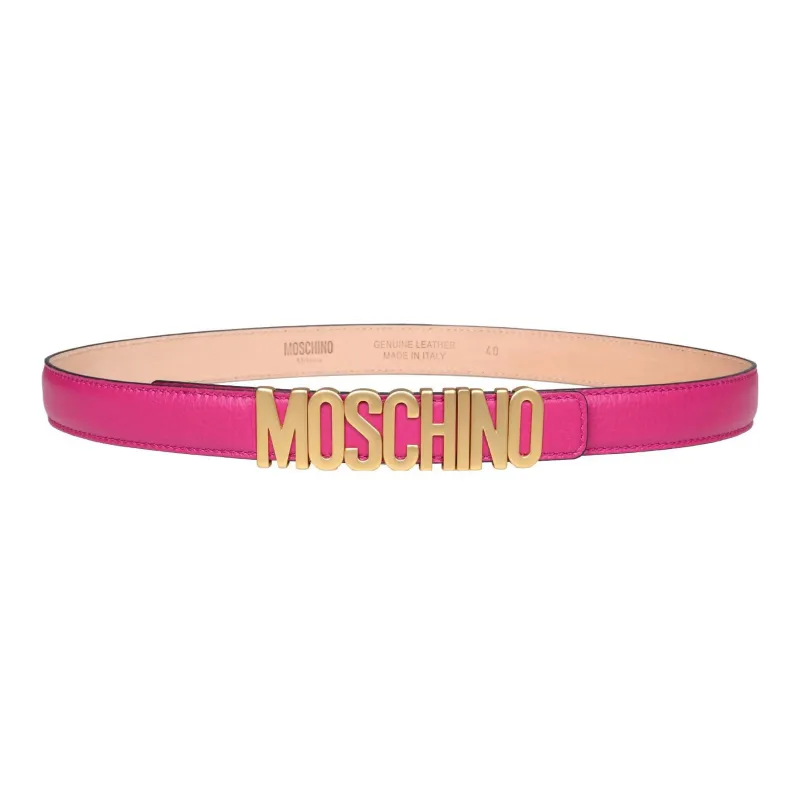 MOSCHINO Leather Belts Women's Pink-0