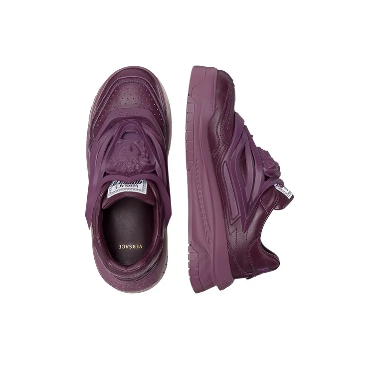 VERSACE Odissea Caged Rubber Medusa Sneaker Plum Purple-2