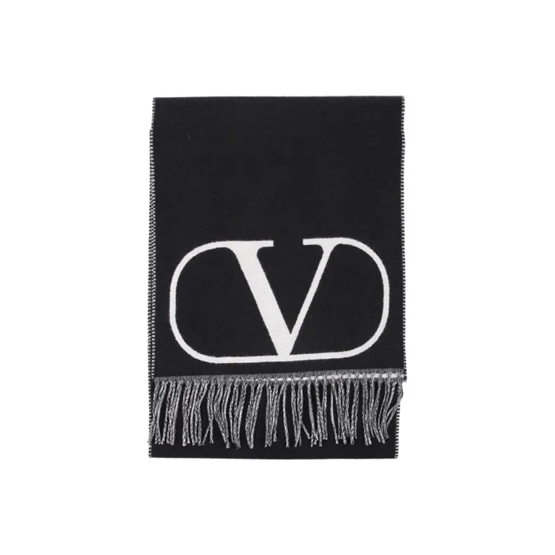 Valentino Knit Scarf Unisex Black-1