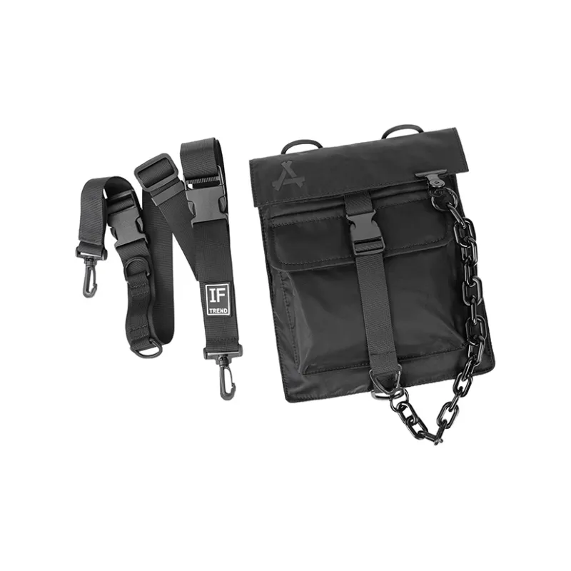 KONADCT Polyester Biker Bag, Shoulder Bag Regular Unisex Black-1