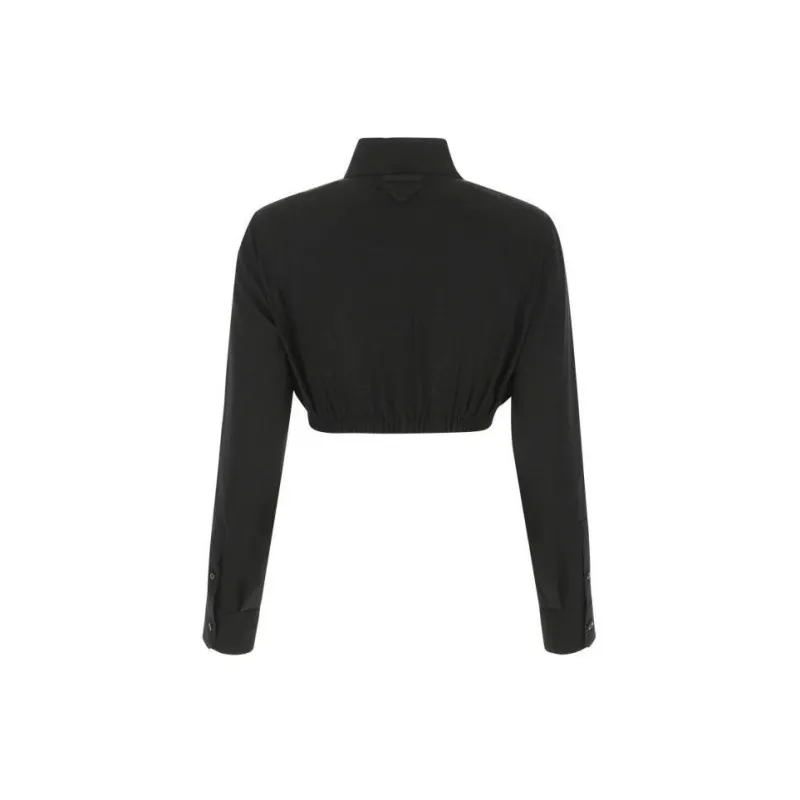 PRADA Crop Tops Women's Black-1