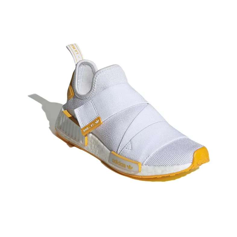 Adidas Nmd R1 Strap Cloud White Collegiate Gold Women's-2