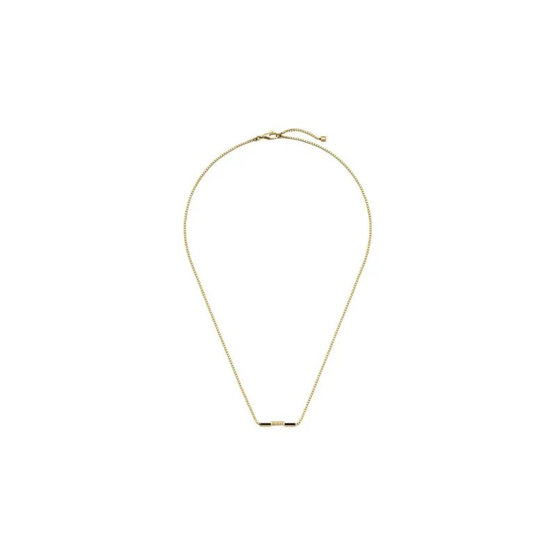 GUCCI Link To Love Series Necklaces Women's Black/Gold-1