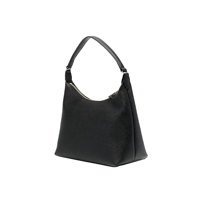 DKNY Leather Shoulder Bag Women's Black-1